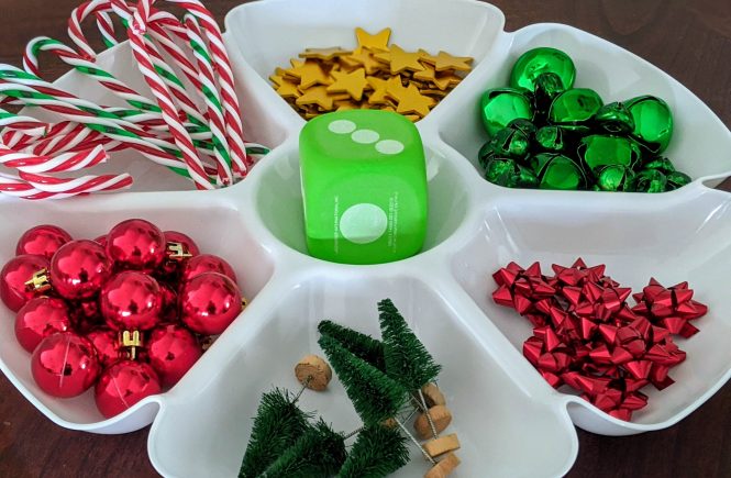 Christmas counting game for kids