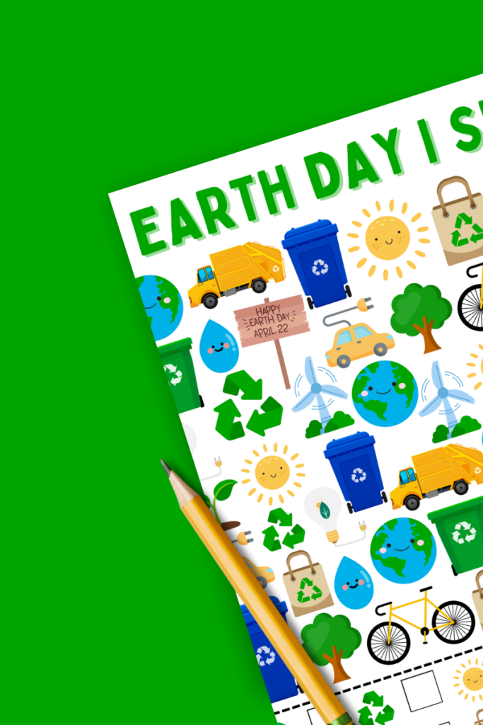 Earth Day printable activities for kids, Etsy Shop for Crafting a Fun Life